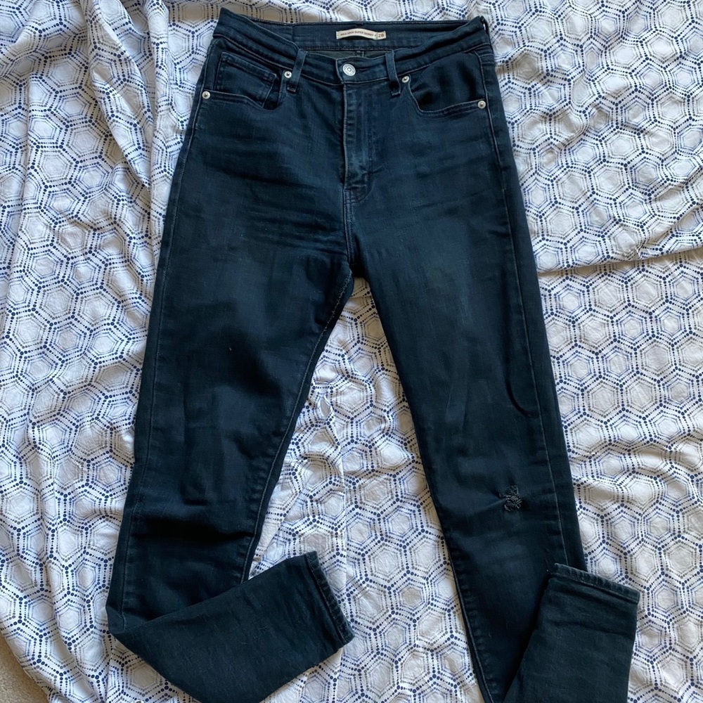 Levi’s Mile High Super Skinny in Dark Blue